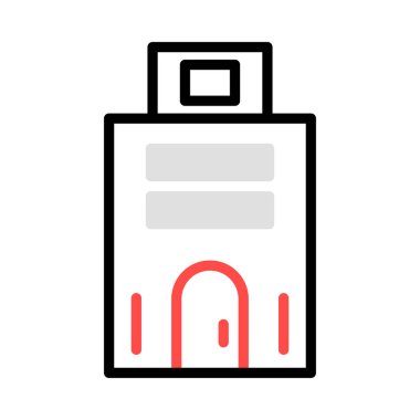 Office apartmanın vektör çizim 