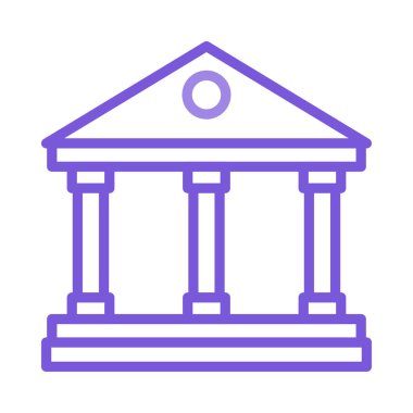 Mahkeme banka vektör çizim oluşturma