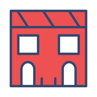 Motel ev ofis vektör çizim