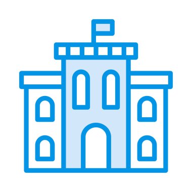 Banka okul binası vektör çizim