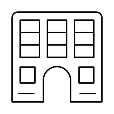 Kutsal kişilerin resmi, vektör çizim Bina mimari, 