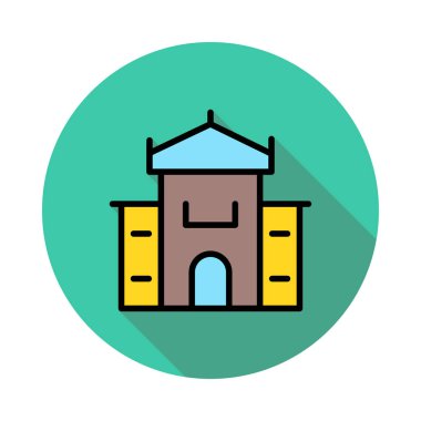 Ofis Plaza vektör çizim Binası 