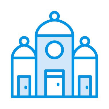 Cami bina dini vektör çizim