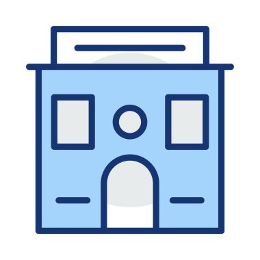 motel cephe vektör çizim oluşturma 