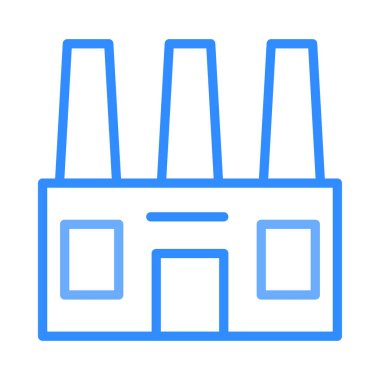 endüstriyel bina, kutsal kişilerin resmi, vektör çizim 