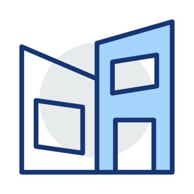 Kutsal kişilerin resmi, vektör çizim Bina mimari, 