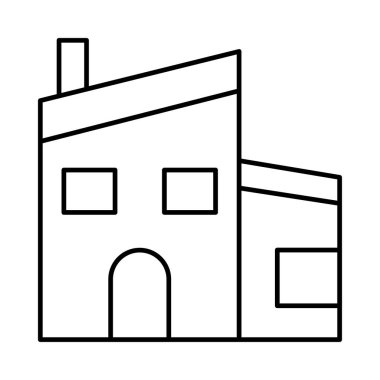 Bina, ofis, daire. Vektör çizim 