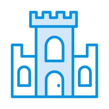 kale bastion kule vektör çizim