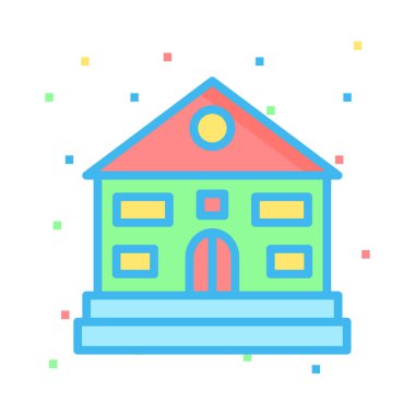 ev ofis ev vektör çizim