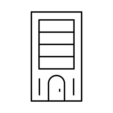 Kutsal kişilerin resmi, vektör çizim Bina mimari, 