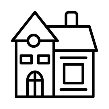 ev daire konut vektör çizim