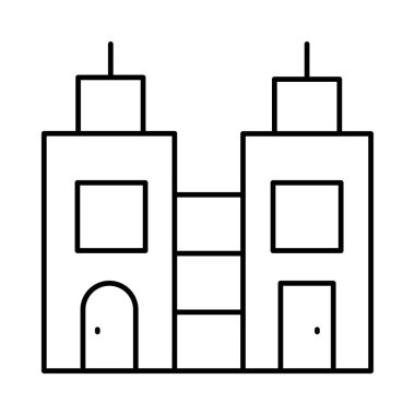 Kutsal kişilerin resmi, vektör çizim Bina mimari, 