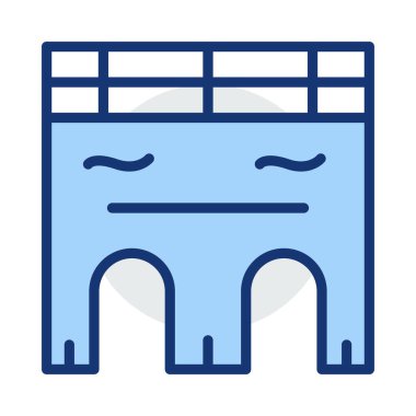 Kutsal kişilerin resmi, vektör çizim Bina mimari, 