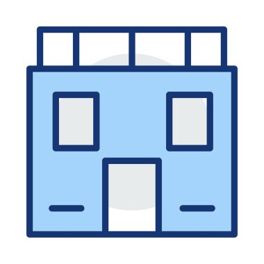 Office apartmanın vektör çizim 