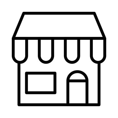 Dükkanı süper market mağaza vektör çizim