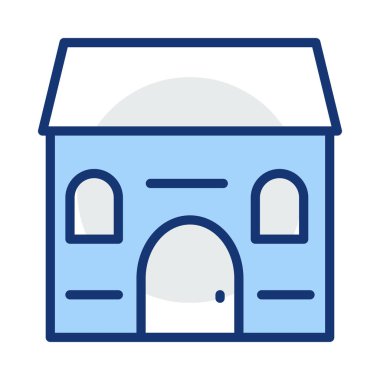 vektör çizim bina mağaza 