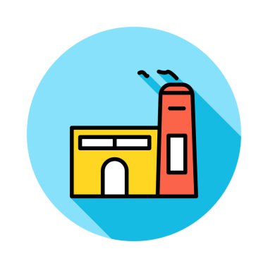 Factroy sanayi tesisi vektör çizim 