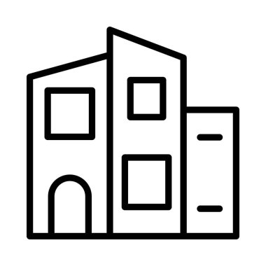 vektör çizim Apartman Bina plaza