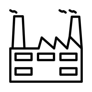 endüstriyel bina, kutsal kişilerin resmi, vektör çizim 