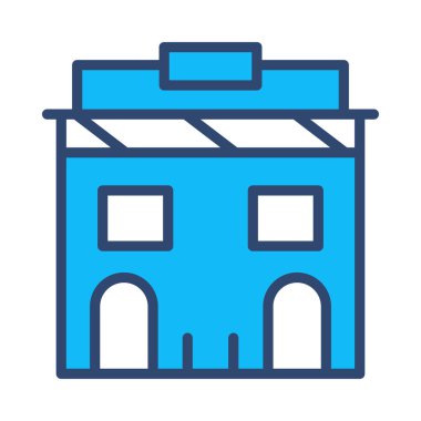 ofis yerleşim vektör çizim depolamak