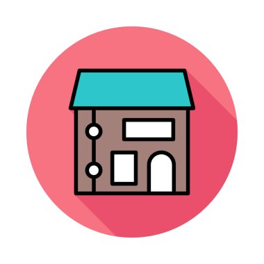 Dükkanı ev mağaza vektör çizim 