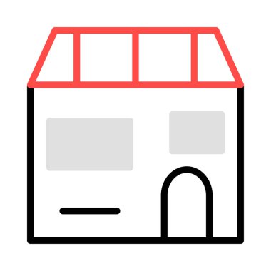 cephe ev ev vektör çizim 