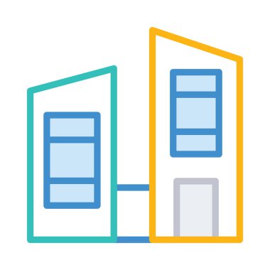 Bina alışveriş merkezi plaza vektör çizim