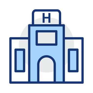 vektör çizim bina hastane Kliniği 
