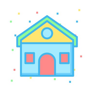 ev apartman vektör çizim 