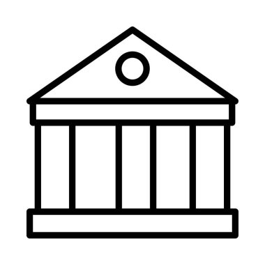 Mahkeme banka vektör çizim oluşturma