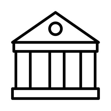 Mahkeme banka vektör çizim oluşturma