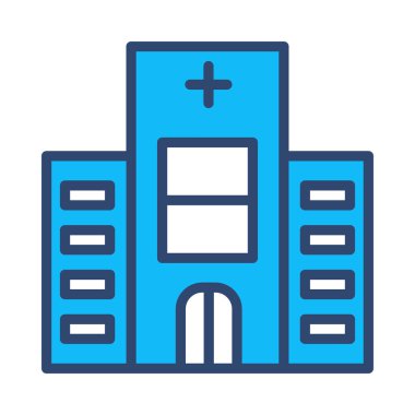 vektör çizim bina hastane Kliniği