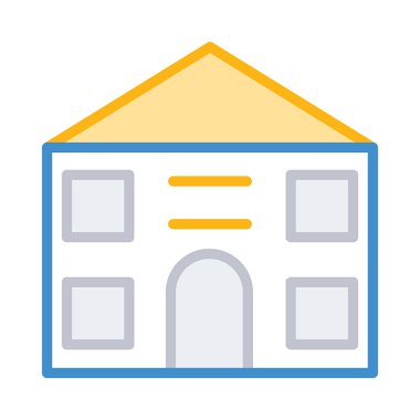 Daireli ev ev vektör çizim