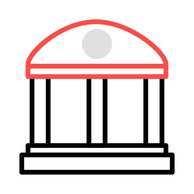 Banka mahkeme vektör çizim oluşturma 