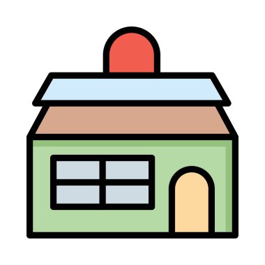 daire ev vektör çizim 