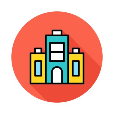 vektör çizim Apartman Bina 