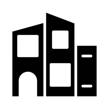 vektör çizim Apartman Bina plaza