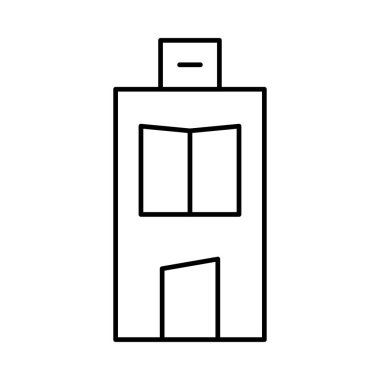 Emlak vektör çizim bina Camii 