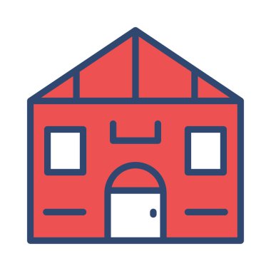 Ev Konut cephe vektör çizim