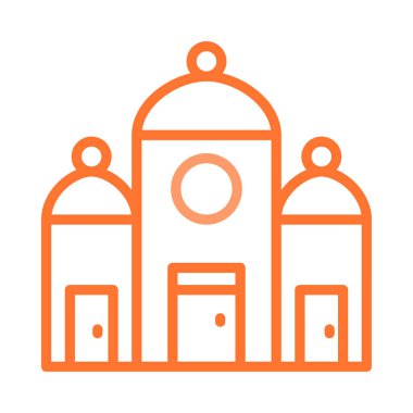 Cami bina dini vektör çizim