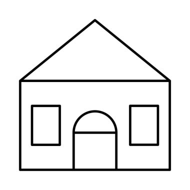 Kutsal kişilerin resmi, vektör çizim Bina mimari, 