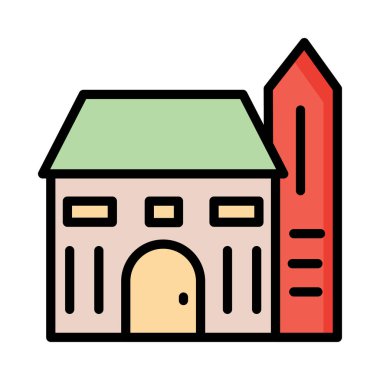 ev apartman vektör çizim 