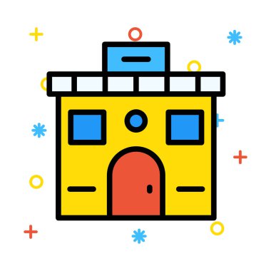 Bina mağaza Dükkanı vektör çizim 