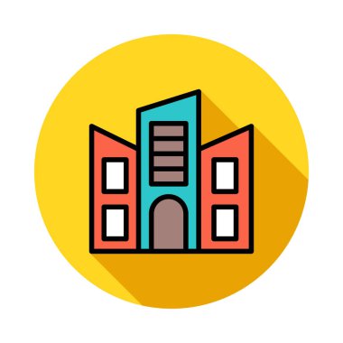 Office plaza vektör çizim oluşturma 