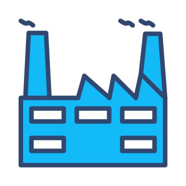 endüstriyel bina, kutsal kişilerin resmi, vektör çizim 