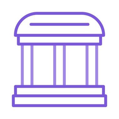 Banka mahkeme vektör çizim oluşturma