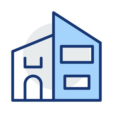 Ofis vektör çizim apartman binası 