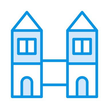 plaza Tower vektör çizim oluşturma