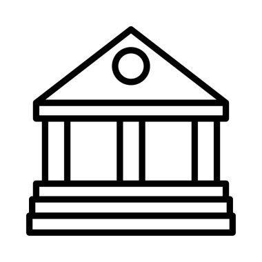 Ofis Binası mahkeme vektör çizim