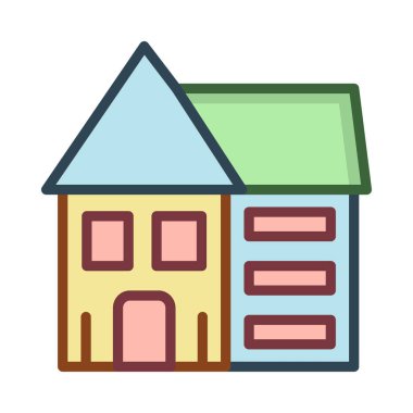 daire ev vektör çizim 